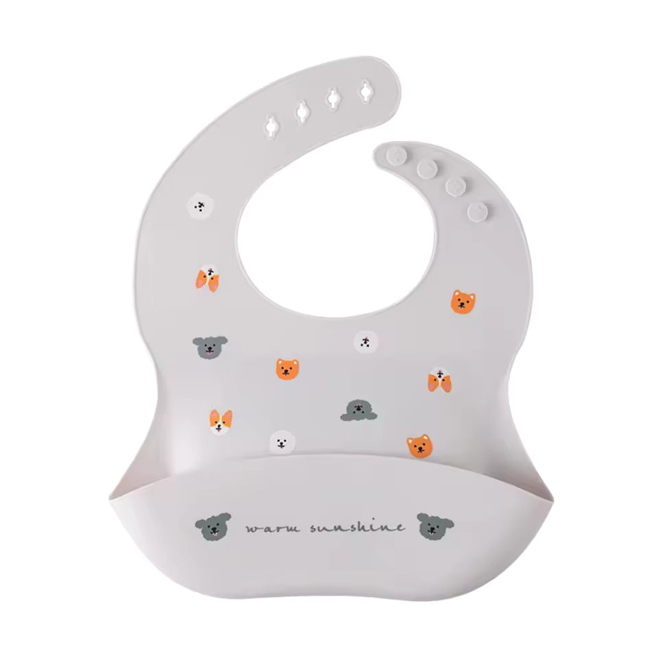 Kit 2 Babadores de Silicone Angels Kids