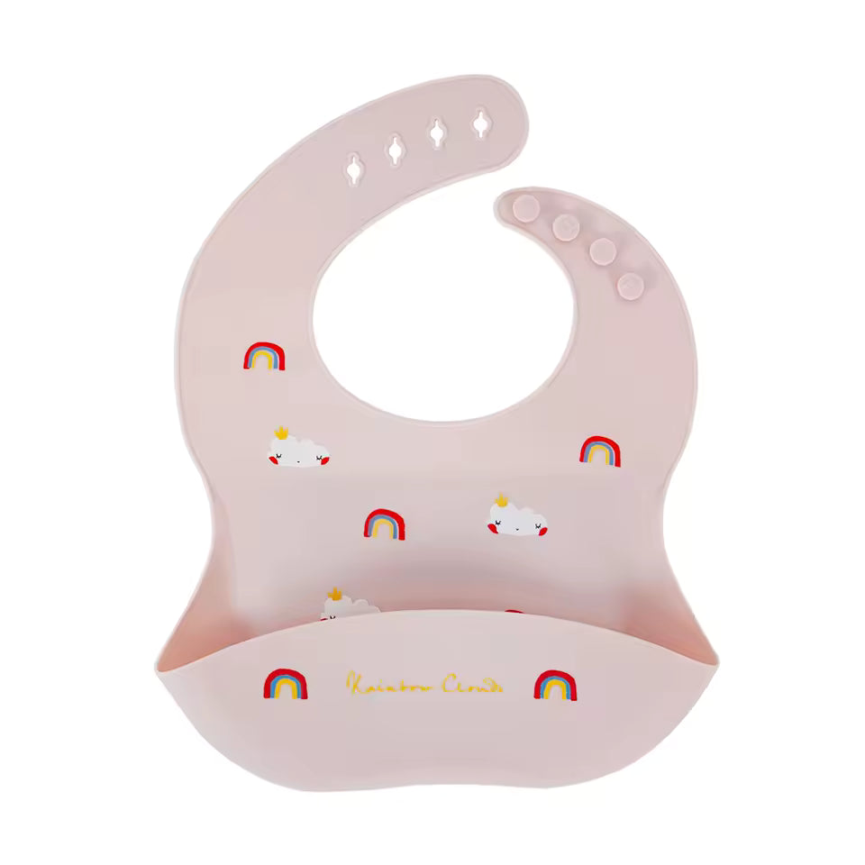 Kit 2 Babadores de Silicone Angels Kids